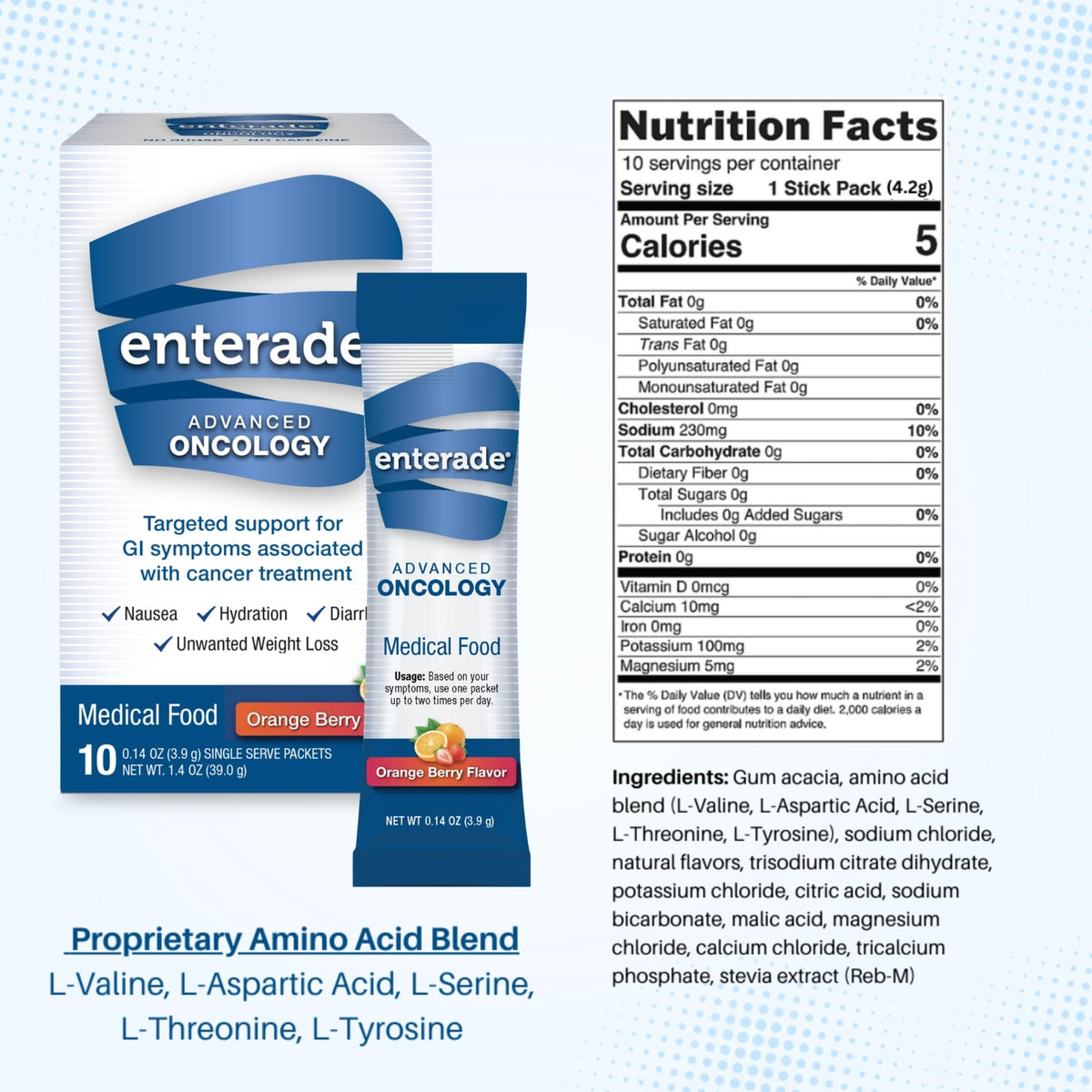 enterade Advanced Oncology Poudre mélangée avec de l'eau - présentation