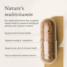 Enviromedica Capsules de Foie de Boeuf Élevé à l'Herbe, présentation des capsules