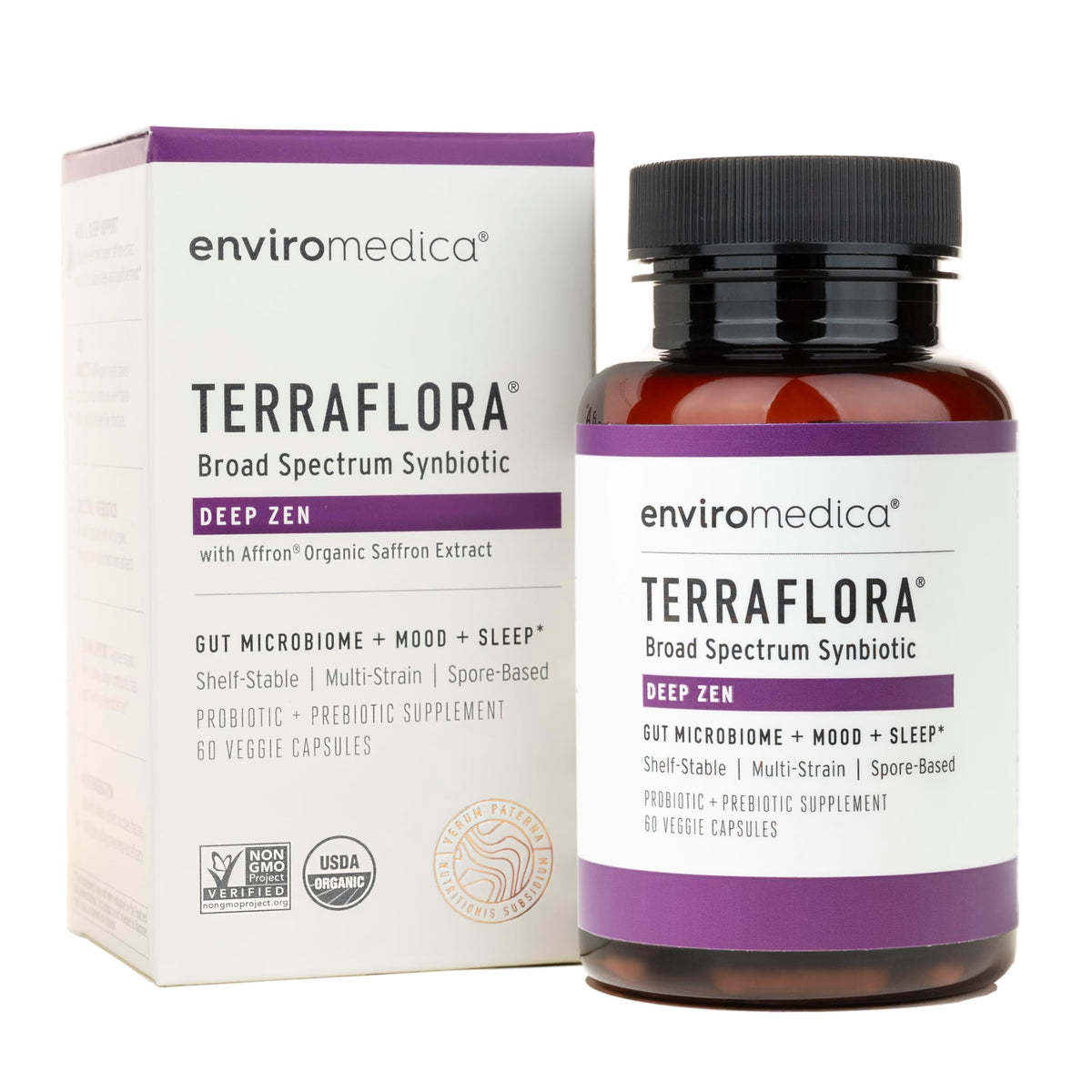 Enviromedica Terraflora Deep Zen Synbiotiques 60 capsules vue de face
