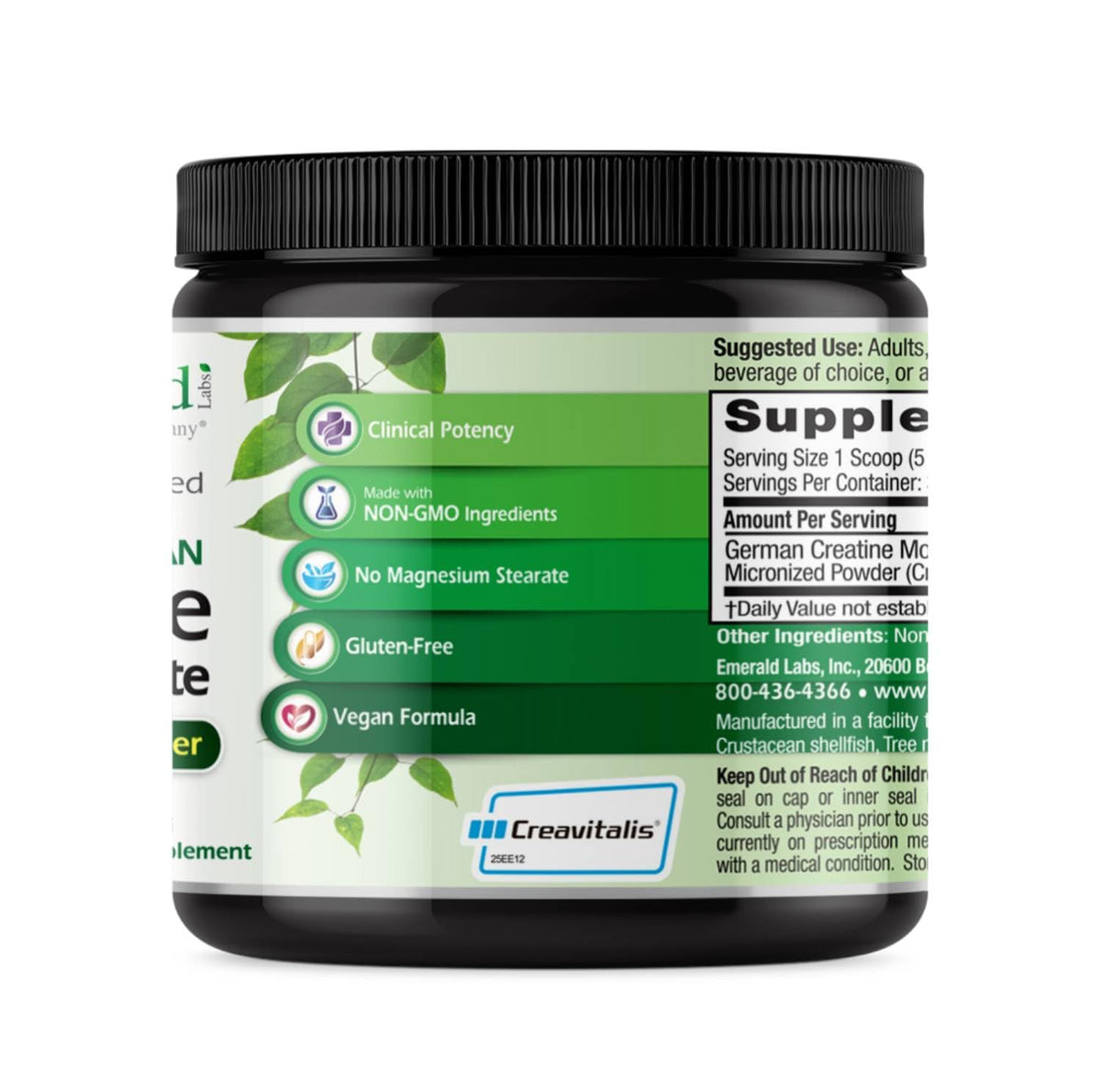 Environnement d'entraînement avec la créatine monohydrate Emerald Laboratories