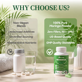 Environnement de vie active avec flacon de Moringa Bio Polvaritho