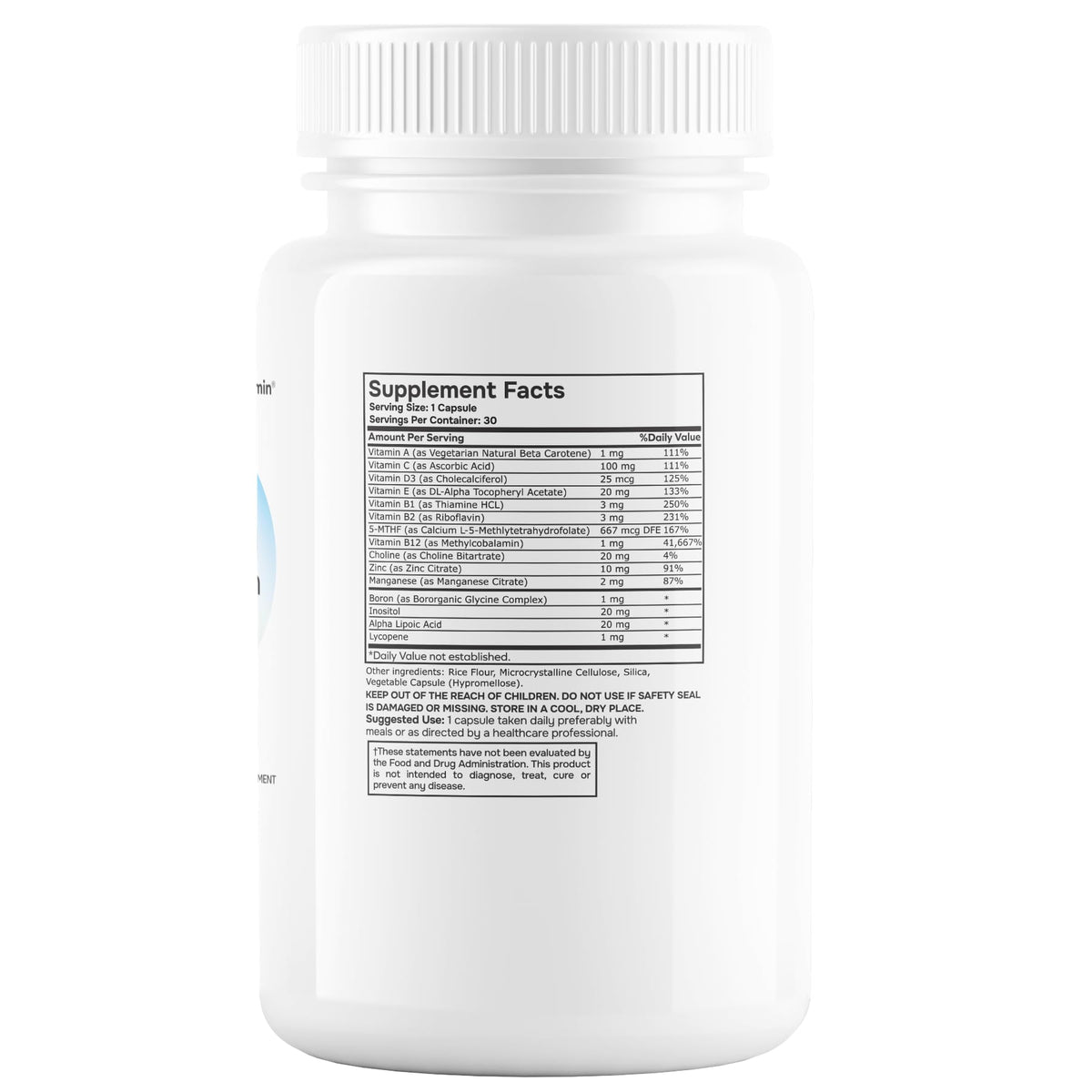 envitamin Complexe Multivitaminé Méthylé flacons dans un environnement naturel