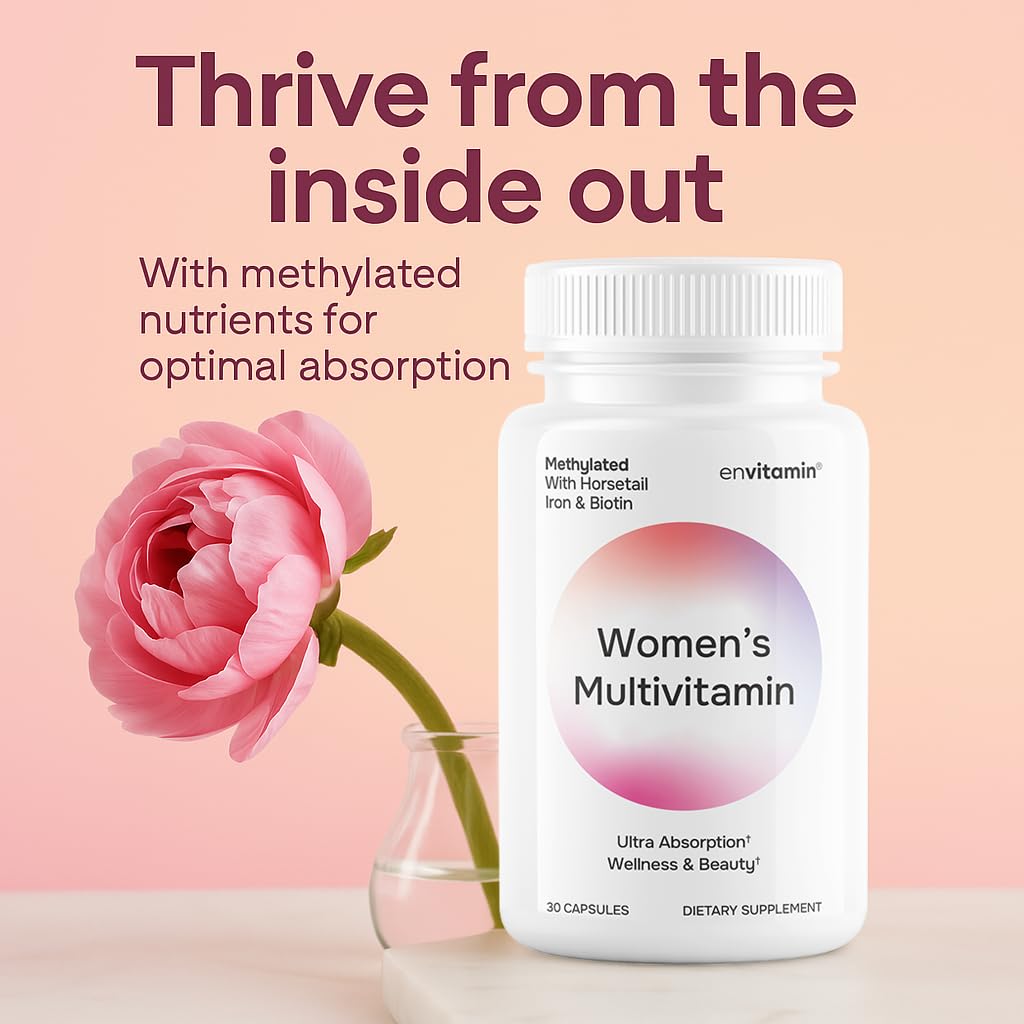envitamin complexe multivitamines methylé femme 50g arrière