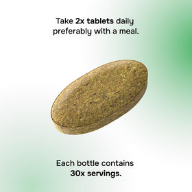 envitamin Green Fuel Tablettes Bio, présentation sur une table en bois
