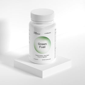 envitamin Green Fuel Tablettes Bio, prise avec un verre d'eau