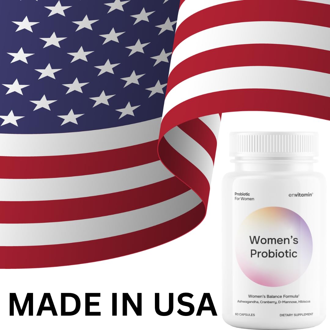 envitamin Probiotique Femme à côté d'un verre d'eau