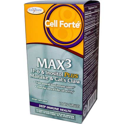 Enzymatic Therapy Cell Forté MAX3 IP-6 & Inositol 120 Vcaps pack de 2