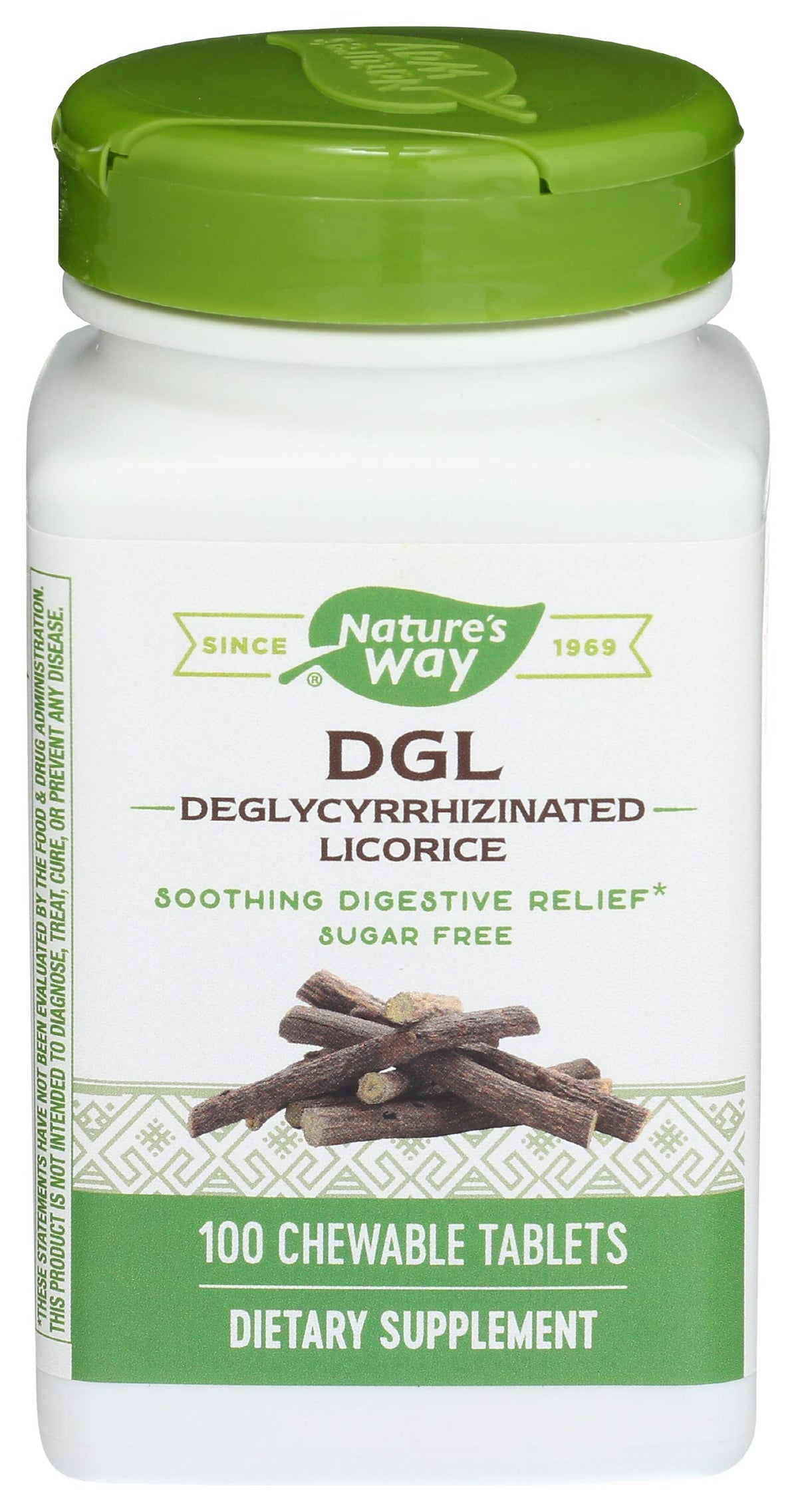 Enzymatic Therapy DGL 100 comprimés à mâcher sans fructose