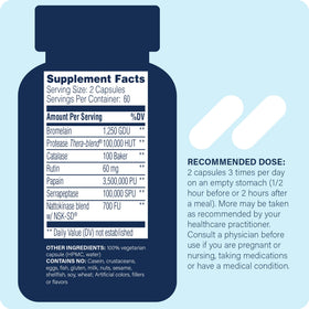 Enzyme Science MyoMend 120 Capsules vue arrière