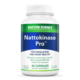 Enzyme Science Nattokinase Pro 60 capsules vue de face