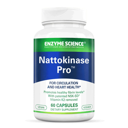 Enzyme Science Nattokinase Pro 60 capsules vue de face