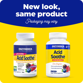 Enzymedica Acid Soothe comprimés à mâcher emballage