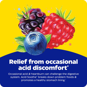 Enzymedica Acid Soothe comprimés à mâcher sur une table