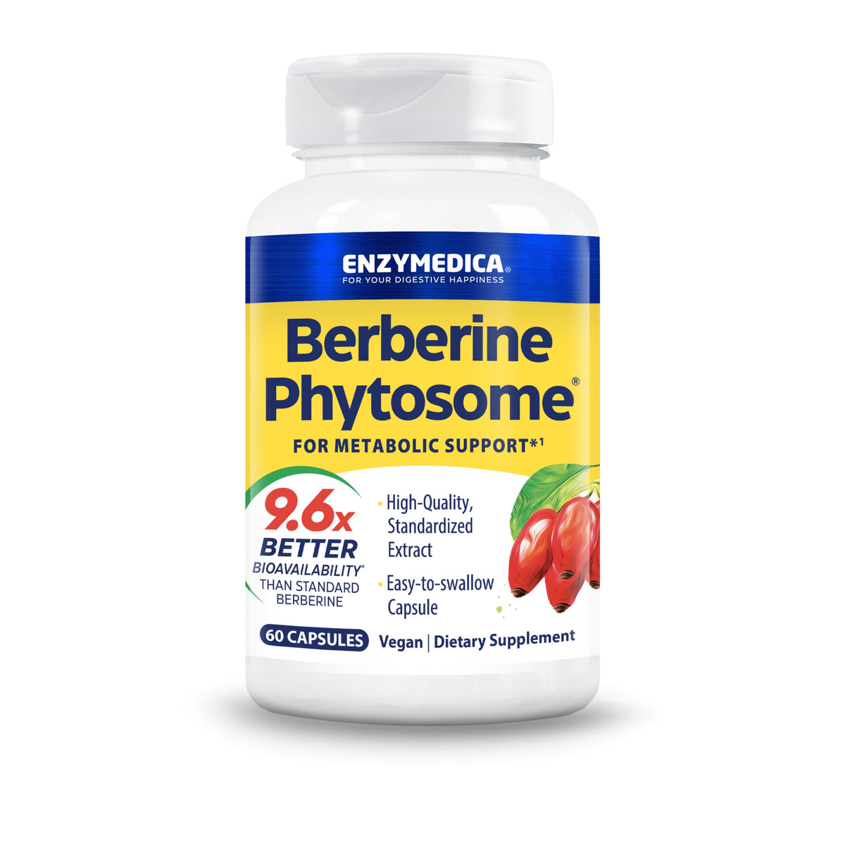 Enzymedica Berberine Phytosome 60 capsules vue de face