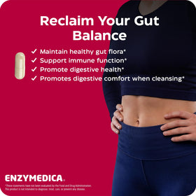 Enzymedica Candidase capsules sur fond blanc