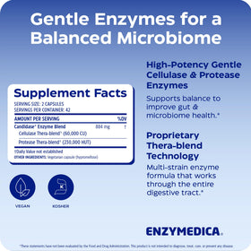 Enzymedica Candidase emballage et capsules