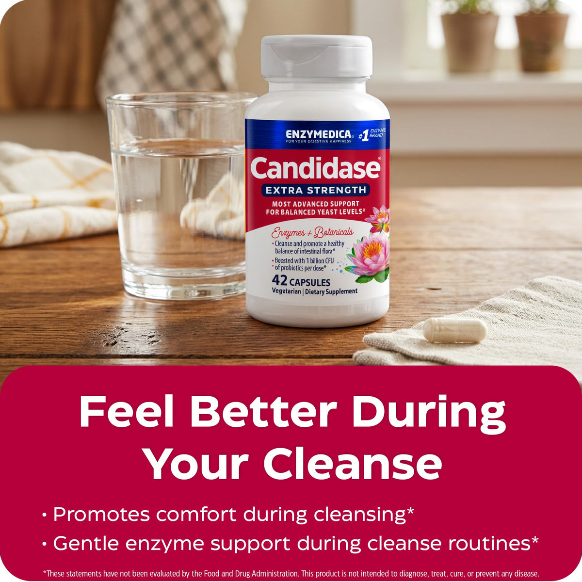 Enzymedica Candidase Extra Strength, vue rapprochée des capsules