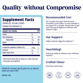 Enzymedica Colostrum + Probiotics Poudre 150g avec une cuillère