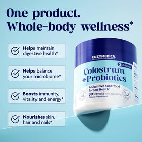 Enzymedica Colostrum + Probiotics Poudre 150g en poudre