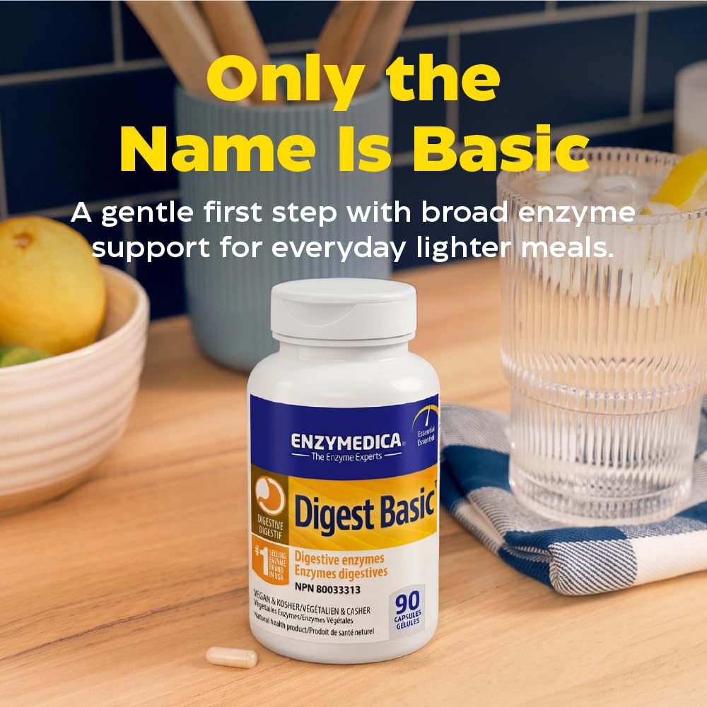 Enzymedica daily Basic 90 capsules ouvertes
