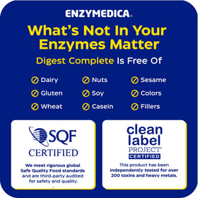 Enzymedica daily Complete 90 capsules sur une table