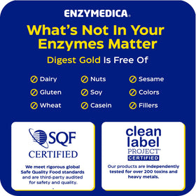 Enzymedica daily Gold capsules en gros plan