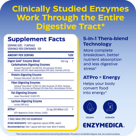 Enzymedica daily Gold capsules sur une surface blanche