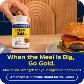 Enzymedica daily Gold capsules sur une table