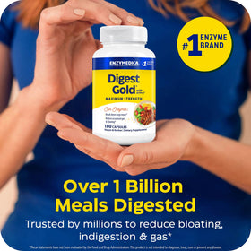 Enzymedica daily Gold, flacon avec étiquette visible