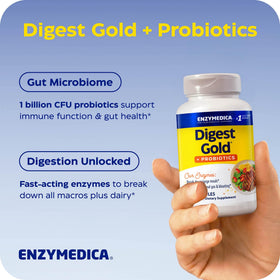 Enzymedica daily Gold + Probiotics 90 gélules dans leur emballage