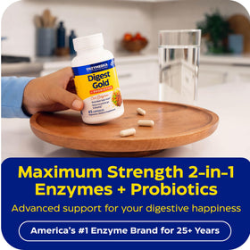 Enzymedica daily Gold + Probiotics étiquette avec ingrédients