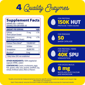 Enzymedica daily wellness Defense flacon ouvert avec capsules