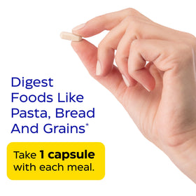 Enzymedica GlutenEase capsules sur une table