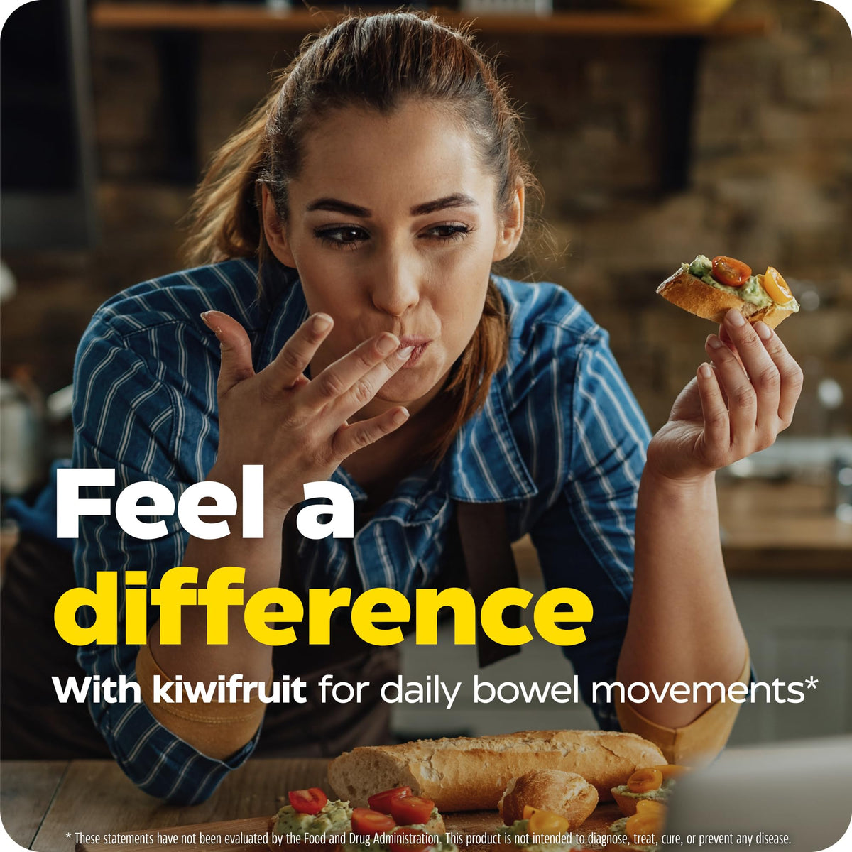 Enzymedica Kiwi Regularity comprimés à mâcher dans une main