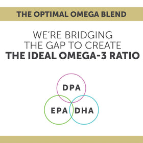 Enzymedica Omega 3 huile de poisson 60 gélules molles sur une table