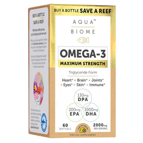 Enzymedica Omega 3 huile de poisson 60 gélules molles vue de face