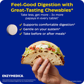 Enzymedica Papaya Complete, comprimés sur une table