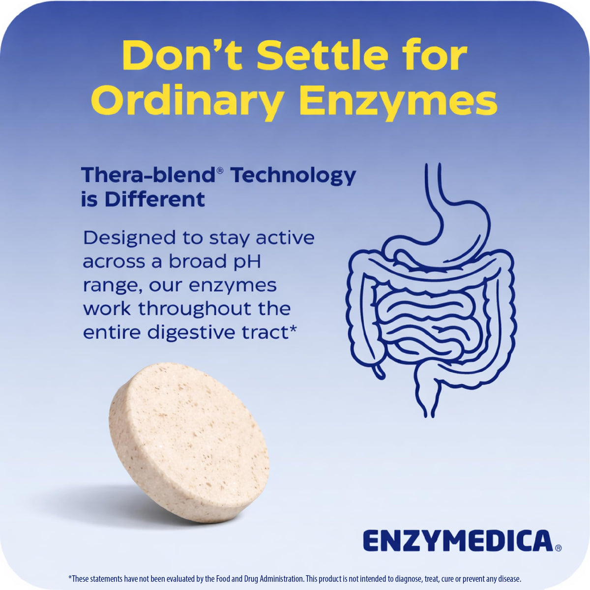 Enzymedica Papaya Gold, comprimés sur une table en bois