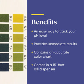 Enzymedica pH-Strips avec charte de couleurs pour comparaison des résultats