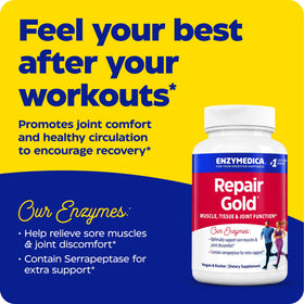Enzymedica Repair Gold 30 capsules étiquette