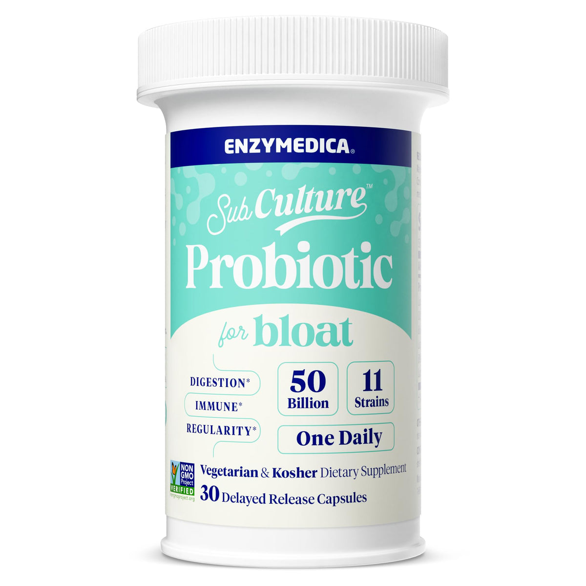 Enzymedica SubCulture Probiotique 30 capsules vue de face