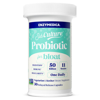 Enzymedica SubCulture Probiotique 30 capsules vue de face