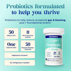 Enzymedica SubCulture Probiotique bouteille avec capsules