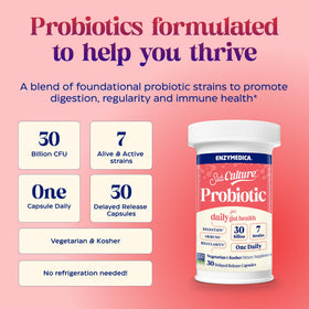 Enzymedica SubCulture Probiotique capsules ouvertes