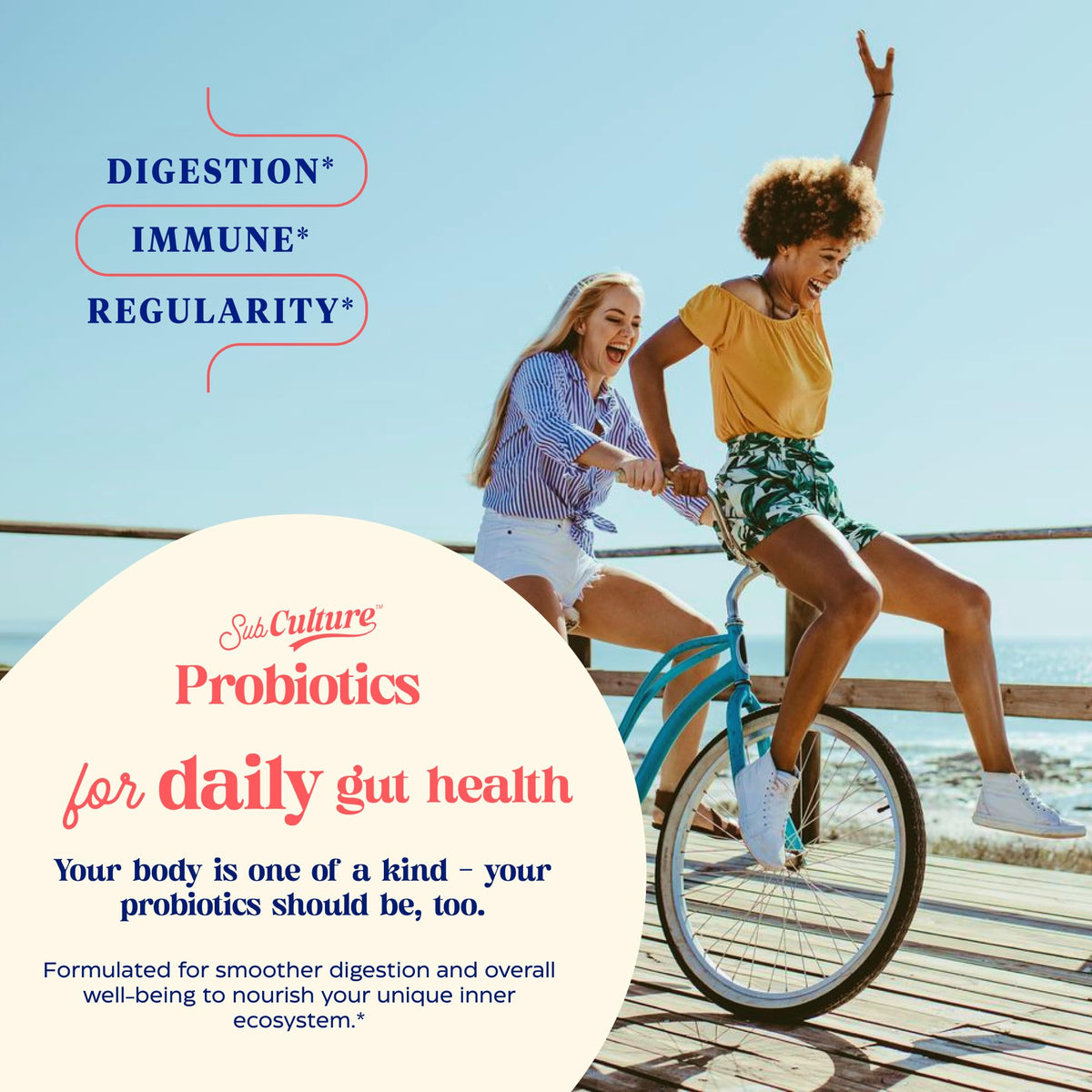 Enzymedica SubCulture Probiotique capsules sur une surface blanche