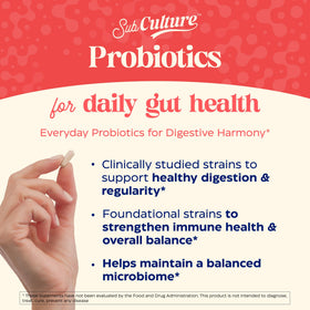 Enzymedica SubCulture Probiotique emballage et capsules