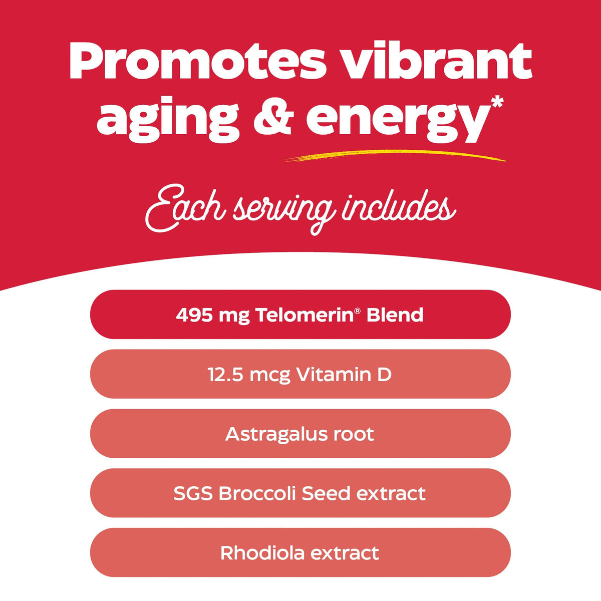 Enzymedica Telomere Plus capsules avec des ingrédients naturels