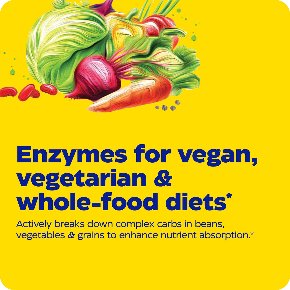 Enzymedica VeggieGest étiquette avec ingrédients