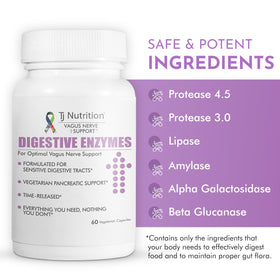 Enzymes daily TJ Nutrition avec un verre d'eau
