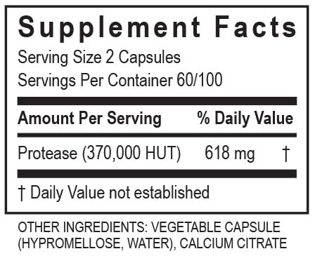 Enzymes Purezyme vue de côté des capsules